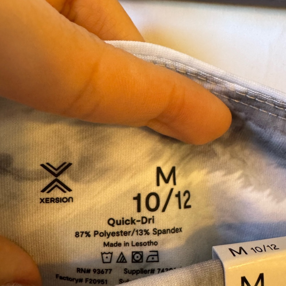 Xersion Marble Print High Waisted Leggings Quick Dry Gym Activewear M - Picture 5 of 5